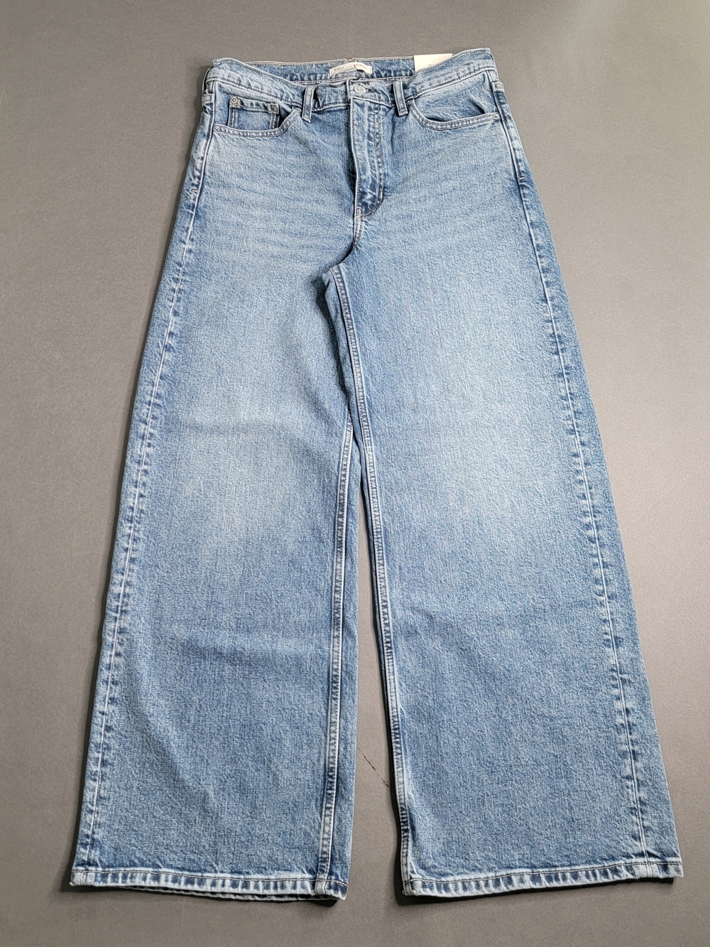 Banana Republic High-Rise Wide-Leg Jean Blue Waist 30 Petite NWT